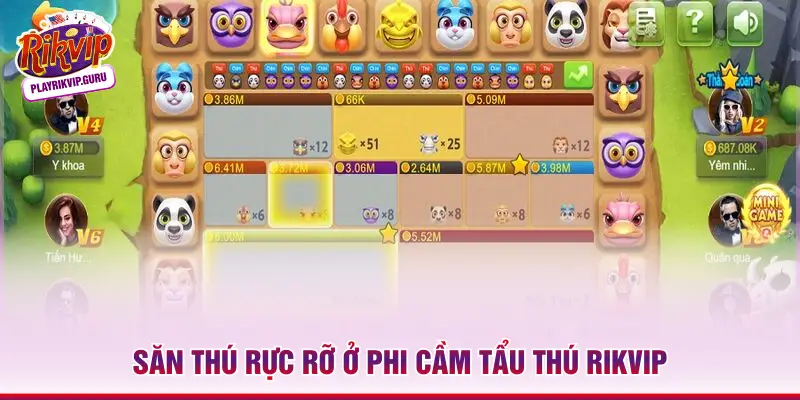 Săn thú rực rỡ ở Phi cầm tẩu thú RIKVIP 